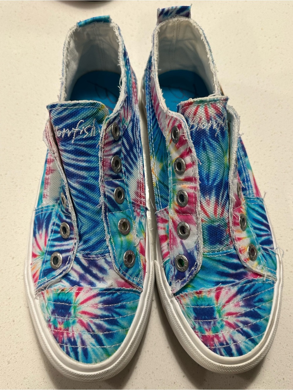 Tie-Dye Slip-On Sneakers Blowfish 9 - Picture 2 of 10